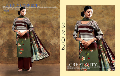 Digital Series-3200 Vaishali Fashions Crape Pant Style Suits