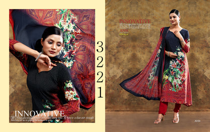 Digital Series-3200 Vaishali Fashions Crape Pant Style Suits