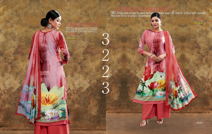 Digital Series-3200 Vaishali Fashions Crape Pant Style Suits