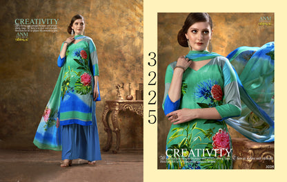 Digital Series-3200 Vaishali Fashions Crape Pant Style Suits