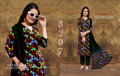 Digital Series-3200 Vaishali Fashions Crape Pant Style Suits