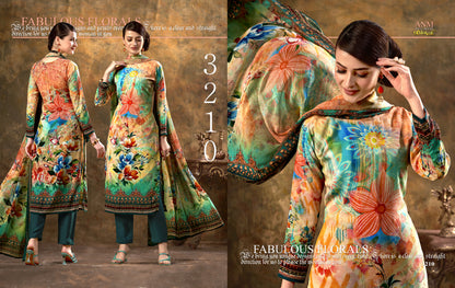 Digital Series-3200 Vaishali Fashions Crape Pant Style Suits