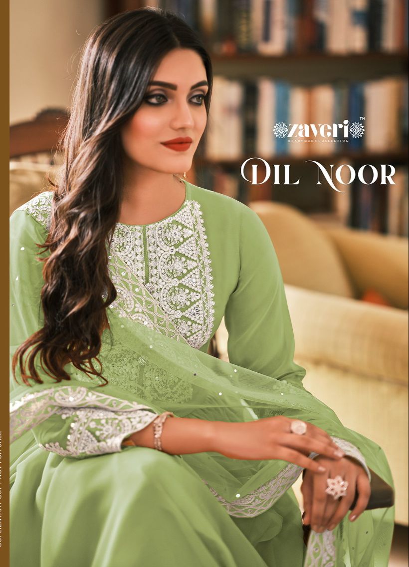 Dil -Noor Zaveri Georgette Readymade Plazzo Style Suits