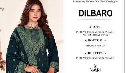Dilbaro Naari Muslin Plazzo Style Suits