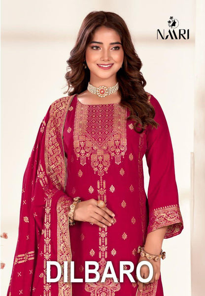 Dilbaro Naari Muslin Plazzo Style Suits