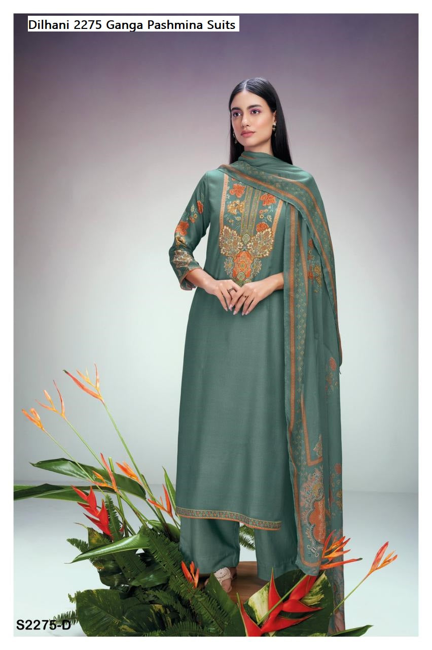 Dilhani 2275 Ganga Wool Pashmina Suits