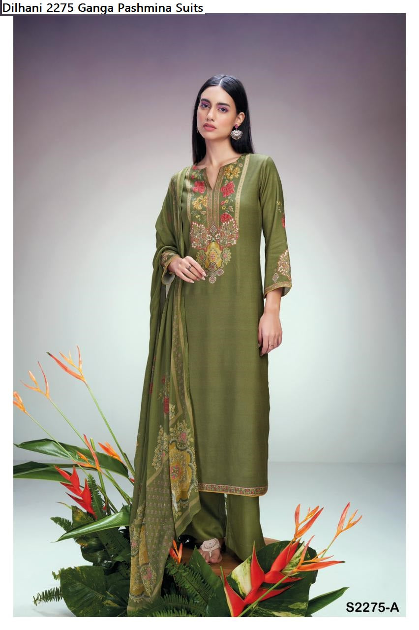 Dilhani 2275 Ganga Wool Pashmina Suits