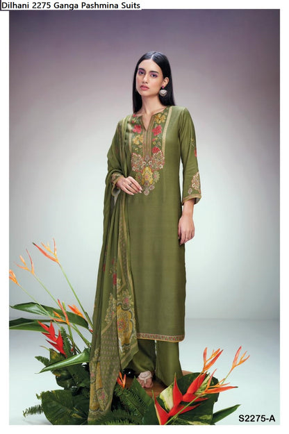 Dilhani 2275 Ganga Wool Pashmina Suits