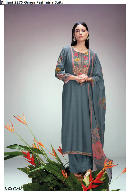 Dilhani 2275 Ganga Wool Pashmina Suits