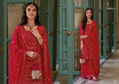 Dillagi Eba Lifestyle Georgette Readymade Plazzo Style Suits