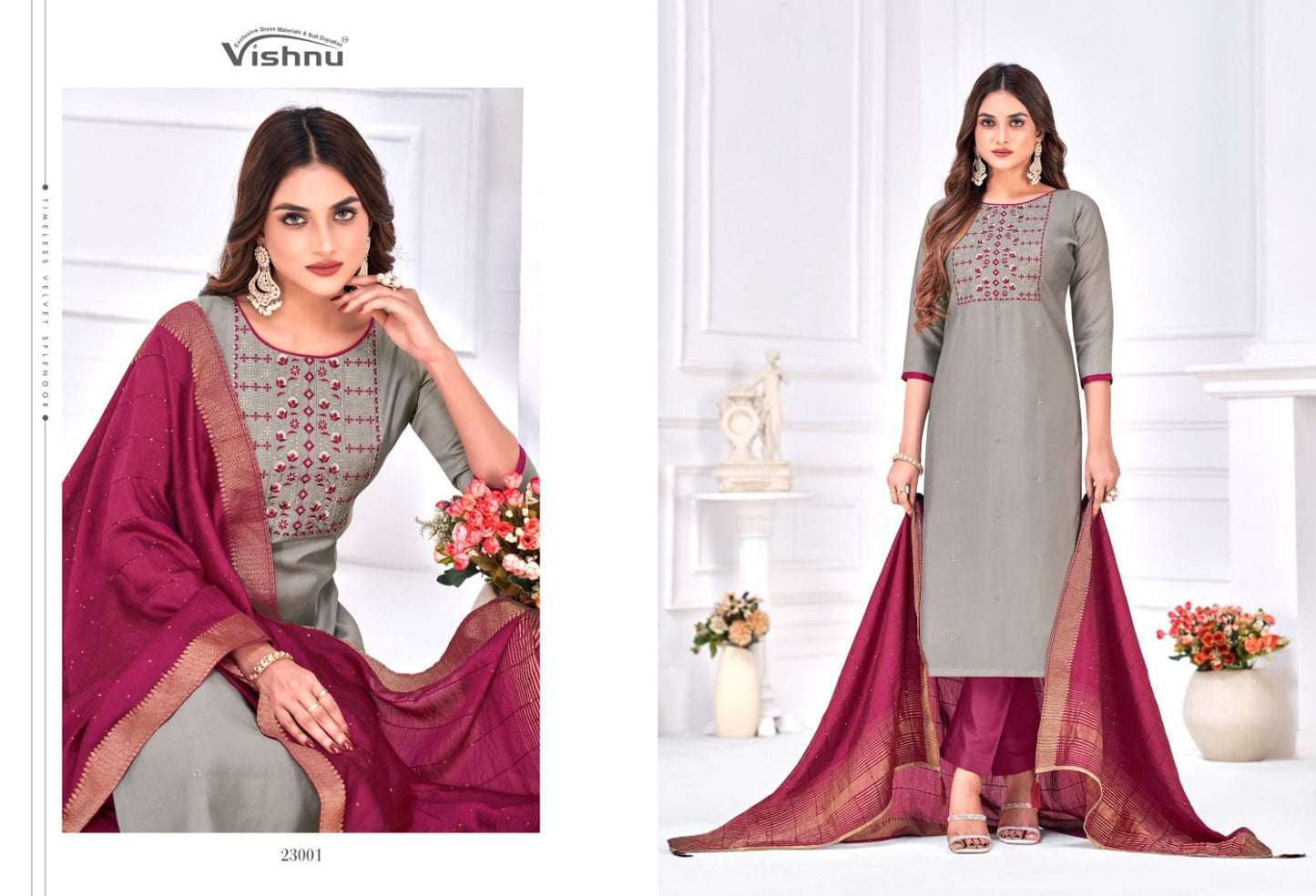 Dilnaaz Vishnu Impex Silk Pant Style Suits
