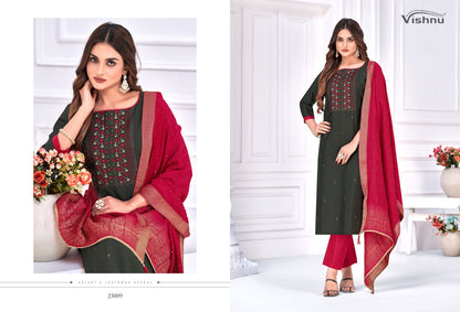 Dilnaaz Vishnu Impex Silk Pant Style Suits
