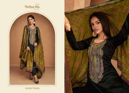 Dilreet Mumtaz Arts Jaam Satin Pant Style Suits