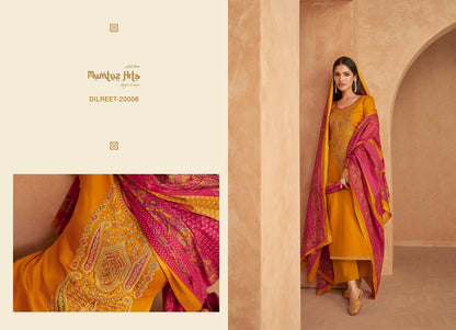 Dilreet Mumtaz Arts Jaam Satin Pant Style Suits
