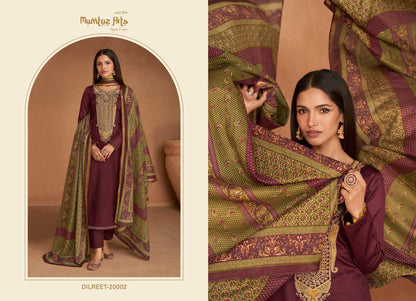 Dilreet Mumtaz Arts Jaam Satin Pant Style Suits