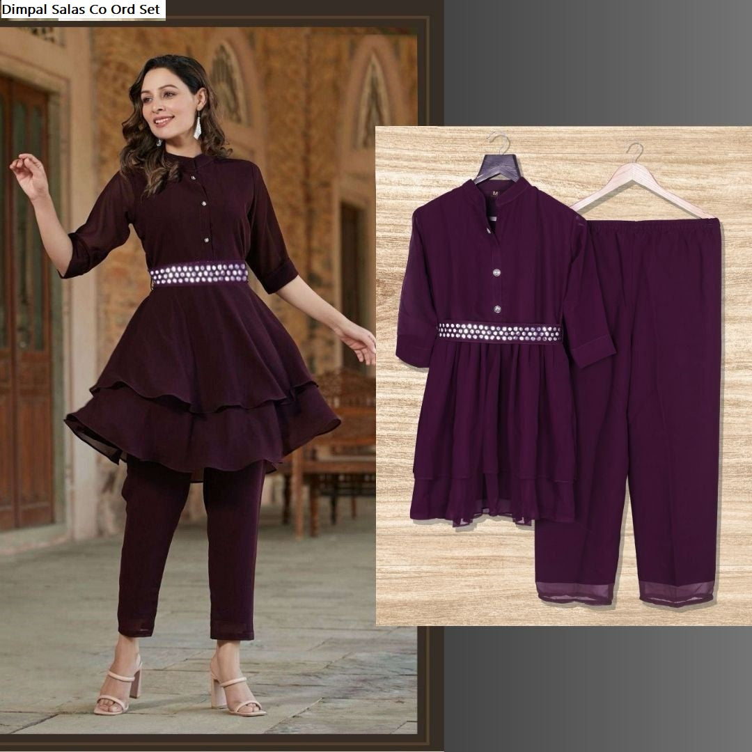 Dimpal Salas Georgette Co Ord Set