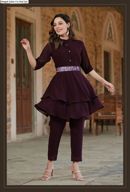 Dimpal Salas Georgette Co Ord Set