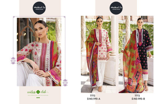 Dn 1190 Ab Mehboob Tex Cotton Pakistani Salwar Suits