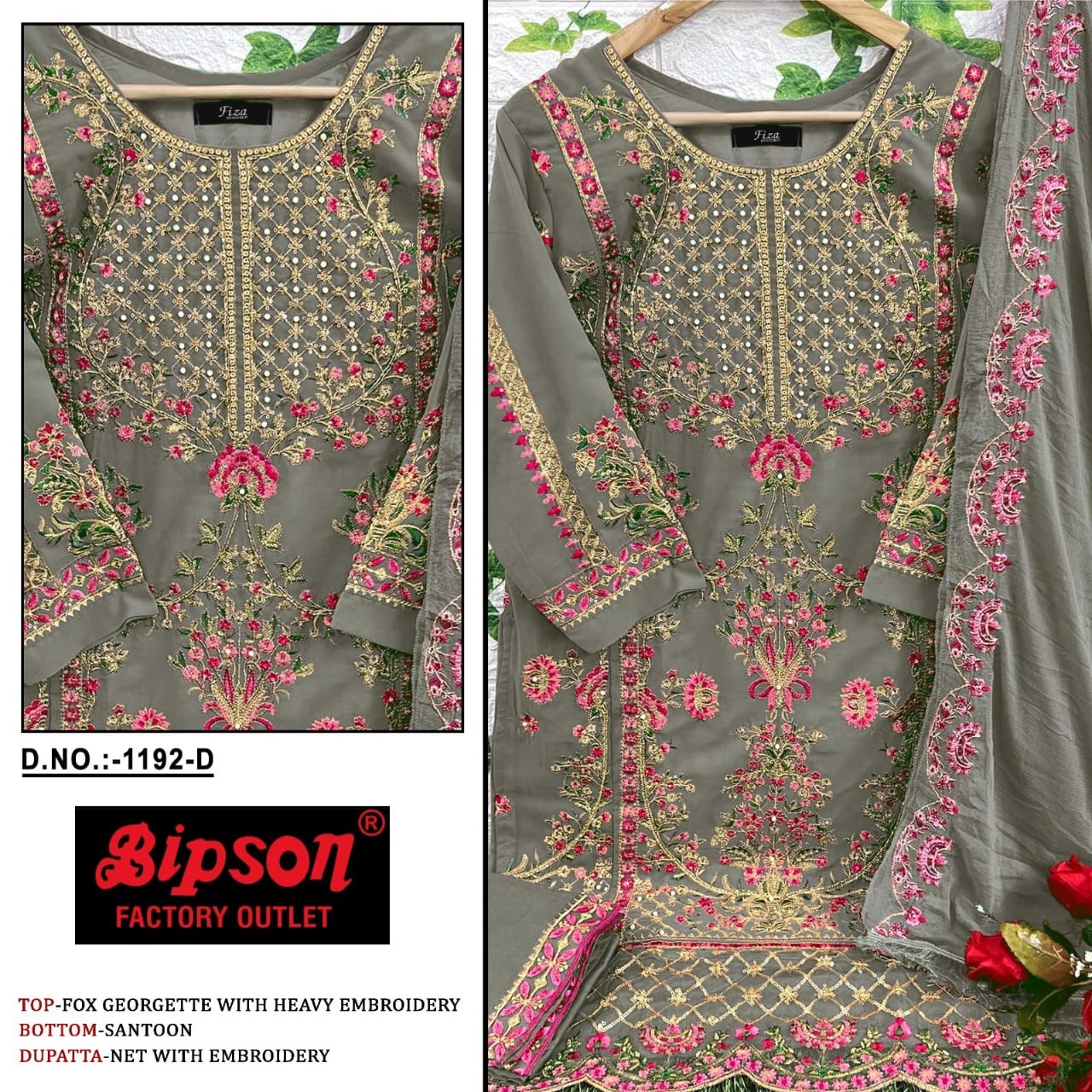 Dn 1192 Abcd Bipson Prints Georgette Pakistani Salwar Suits