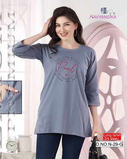 Dn 29 Kavyansika Women Long Tshirt