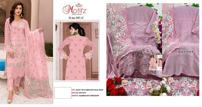 Dn 301 Abcd Motifz Georgette Pakistani Salwar Suits