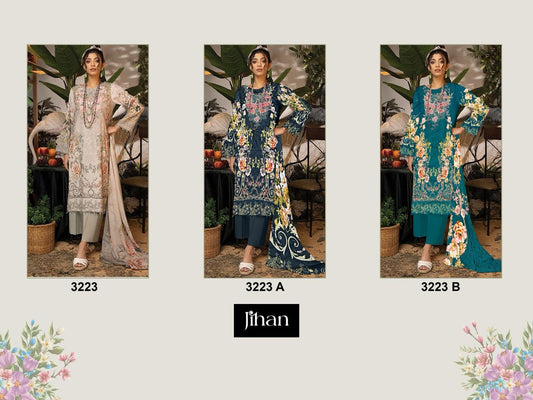 Dn 3223 Jihan Cotton Pakistani Salwar Suits
