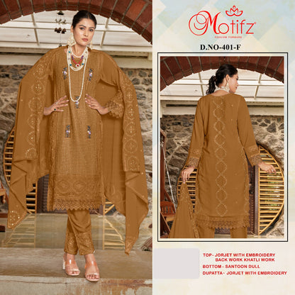Dn 401 Motifz Georgette Pakistani Salwar Suits