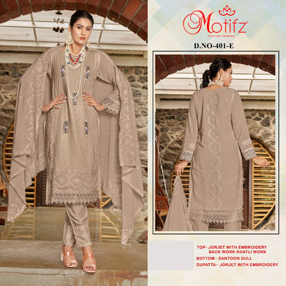 Dn 401 Motifz Georgette Pakistani Salwar Suits