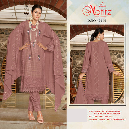 Dn 401 Motifz Georgette Pakistani Salwar Suits