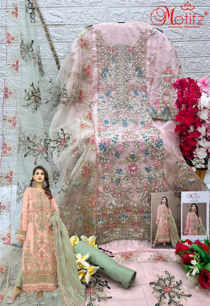 Dno 414 Motifz Organza Pakistani Salwar Suits