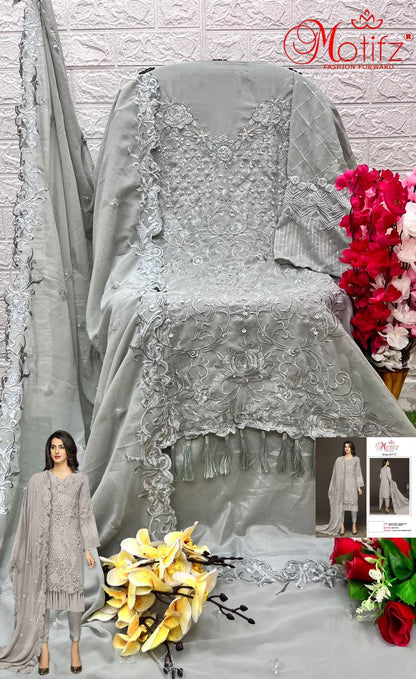 Dno 417 Motifz Georgette Pakistani Salwar Suits