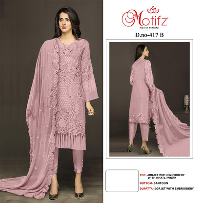 Dno 417 Motifz Georgette Pakistani Salwar Suits