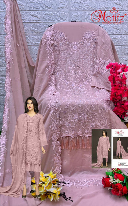 Dno 417 Motifz Georgette Pakistani Salwar Suits