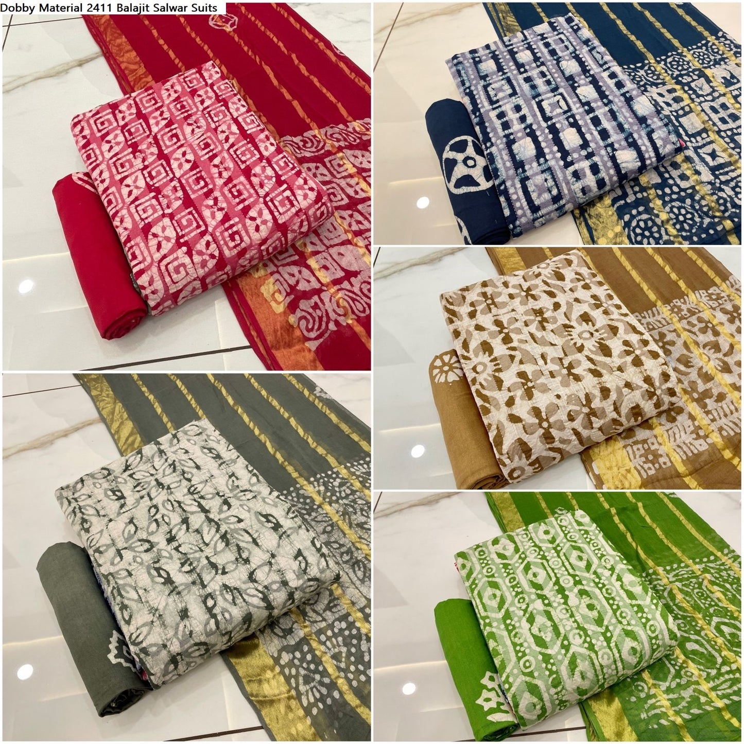 Dobby Material 2411 Balajit Salwar Suits