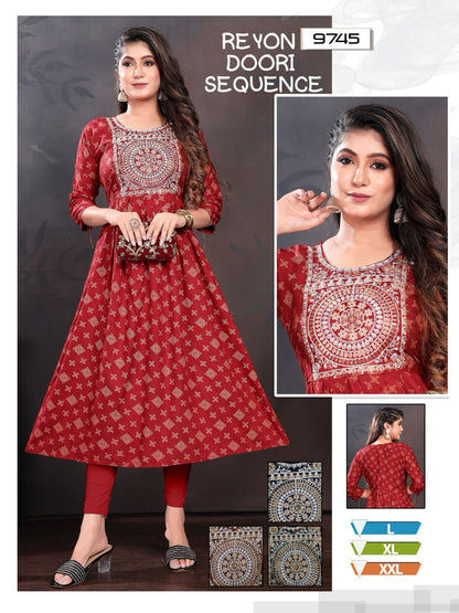 Dori Sequence Mmc Anarkali Kurtis