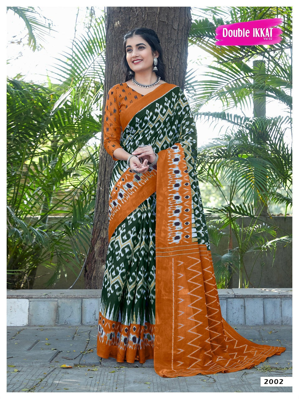 Buy Unnati Silks Women's Pure Handloom Pochampally Ikat Cotton Saree for  Women¿s Online @ Tata CLiQ