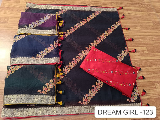 Dream Girl 123 Kalpveli Chiffon Sarees