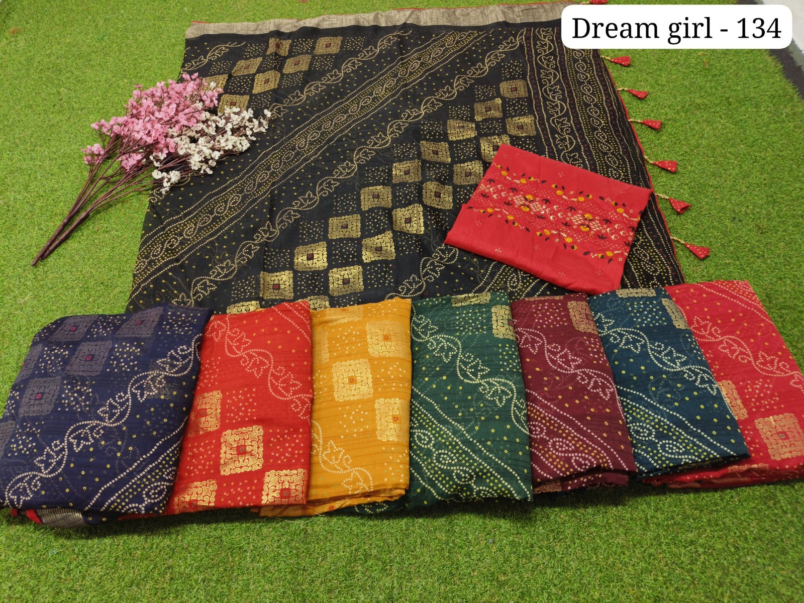 Dream Girl 134 Kalpveli Nilgiri Chiffon Sarees