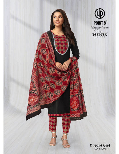 Dream Girl Vol 1 Deeptex Prints Cotton Readymade Pant Style Suits