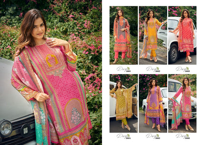 Dream Valley Vol 3 Rupali Jaam Cotton Pant Style Suits