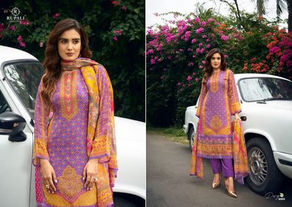 Dream Valley Vol 3 Rupali Jaam Cotton Pant Style Suits