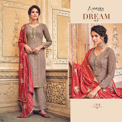 Dream Vol 2 Amyra Designer Georgette Pant Style Suits