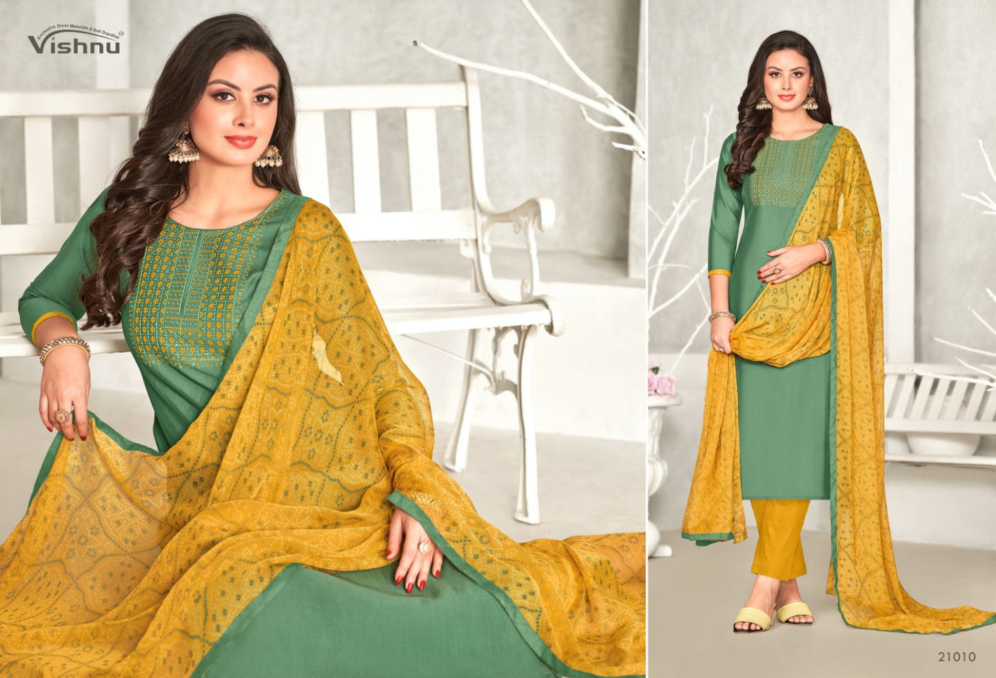 Dermy Cool Vol 21 Vishnu Impex Silk Pant Style Suits