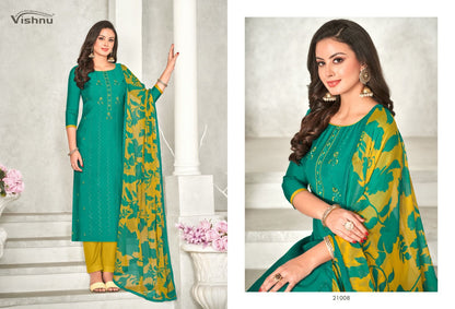 Dermy Cool Vol 21 Vishnu Impex Silk Pant Style Suits