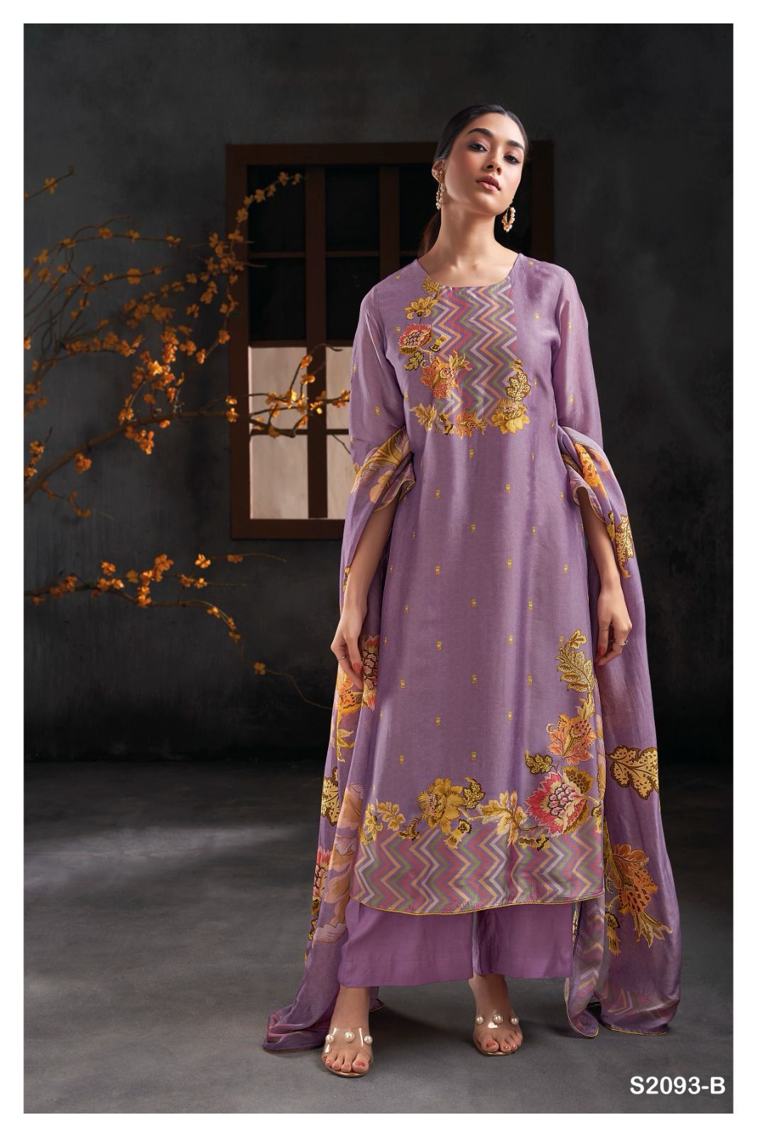Drew 2093 Ganga Silk Plazzo Style Suits
