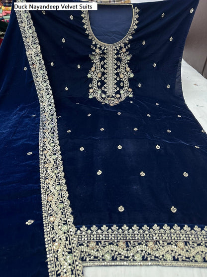 Duck Nayandeep Velvet Suits