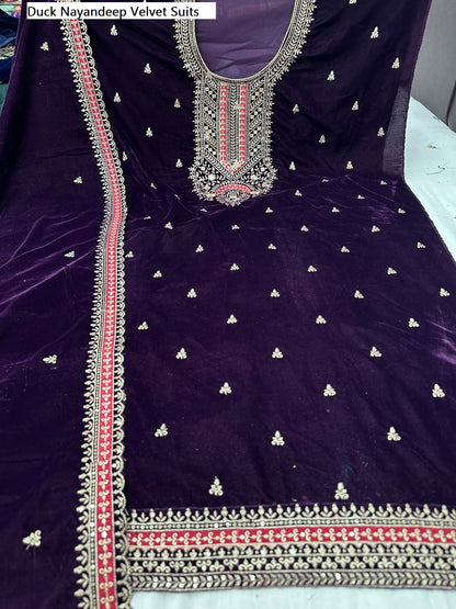 Duck Nayandeep Velvet Suits