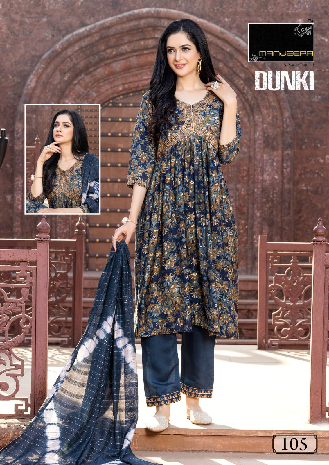 Dunki Manjeera Modal Readymade Pant Style Suits