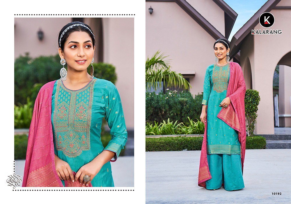 Durva Kalarang Muslin Plazzo Style Suits