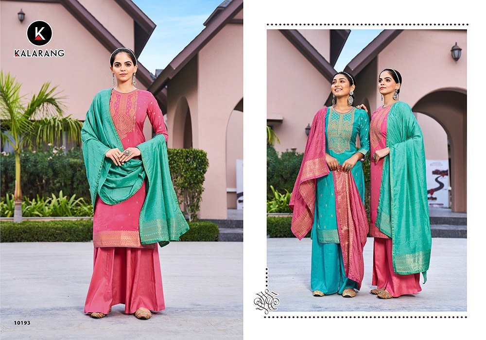 Durva Kalarang Muslin Plazzo Style Suits